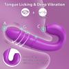 Powerful Thrusting Vibrator Female With Tongue Licking Clitoris Stimulator G Spot Dildo Massager Adult Goods Sex Toys For Women