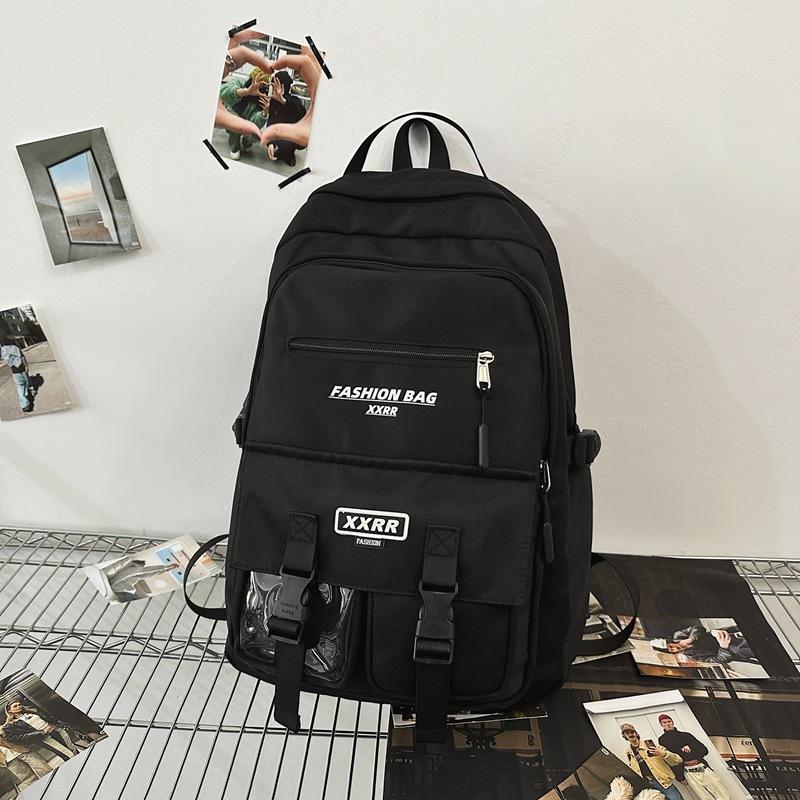 Schoolbag Male Junior High School Students High capacity Tooling Backpack Female College Students Joker Leisure Travel Computer Backpack Female.