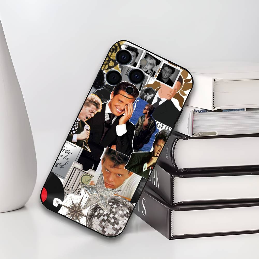 L-Luis M-Miguel Mexico Singer Phone Case For IPhone 17,16,15,14,13,12,11,Plus,Pro,Max,Plus,XS,soft case Black silicone