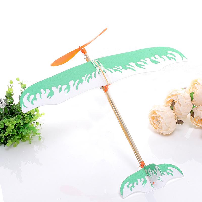 Thunderbird DIY Rubber Band Powered Glider and Helicopter Kit for Students