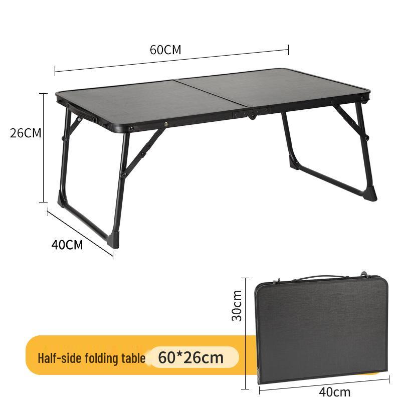 Outdoor Wood Grain Folding Table: Multifunctional Mesh Iron Design for Camping, BBQ, and Dining