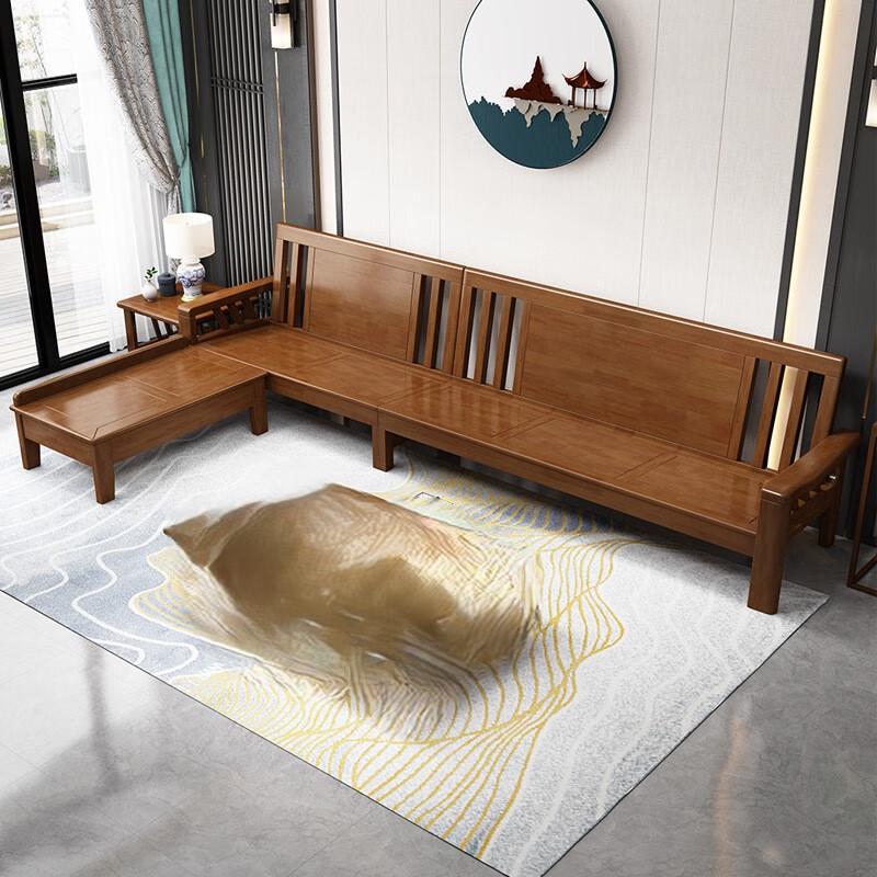 Miling Modern Chinese Solid Wood Sofa Set