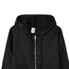 Kapuzenpullover Damen Einfarbige Herbst-Sweatshirtjacke mit langen Ärmeln Taschen Reißverschluss Kordelzug Mantel