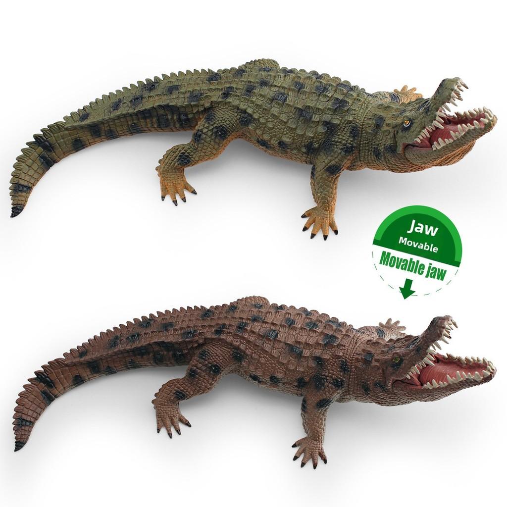 Static Pvc Crocodile Figurine For Childrens Educational Decor And Playroom Gift