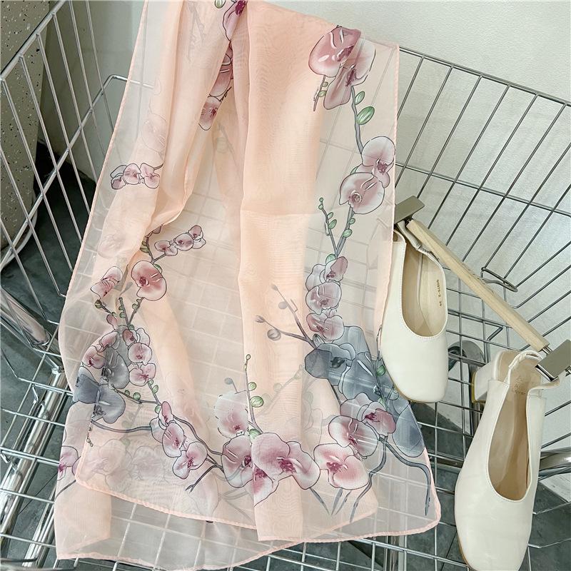 Magpie Spring Chiffon Scarf: Lightweight Ladies' Shawl, Perfect for Spring/Summer Sunscreen Wear