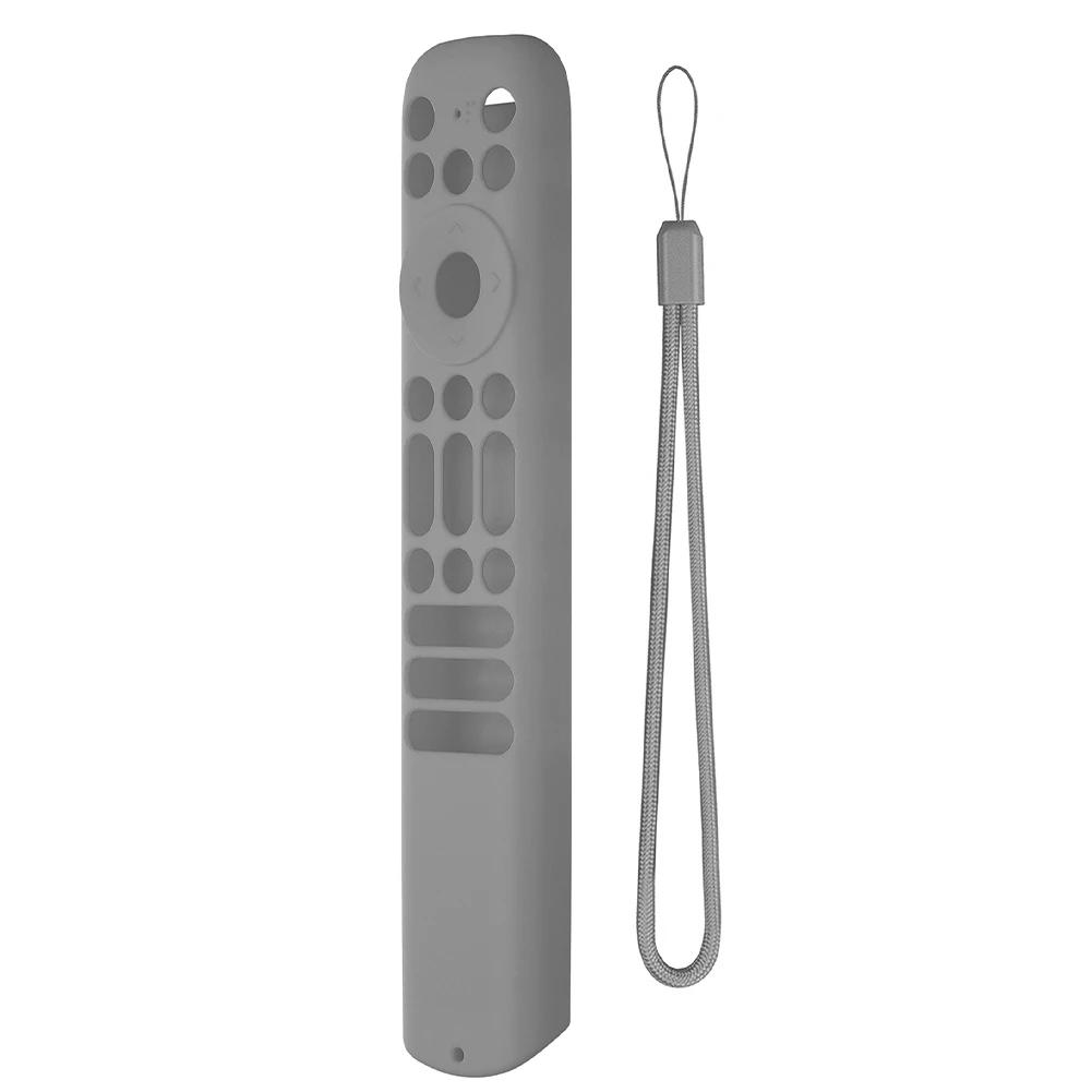 Silikonhülle mit Umhängeband Silikon-Skin-Hülle Stoßfestes Fernseher-Fernbedienungs-Cover für TCL RC813 RC902V RC923 Fernbedienung