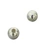 S925 Sterling Silver 3D Round Faceted Beads for DIY Jewelry Accessories