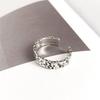 Vintage Stone Texture Couple Rings  Grain Men Woman Adjustable Rings Luxury Designer Jewelry Gift Female Offers Gift