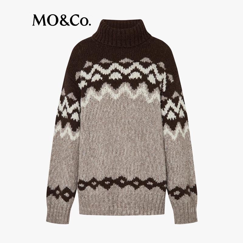MO&Co. High Neck Wool Sweater