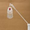 Ethnic Style Imitation Miao Silver Colored Long Feather Fringed Earrings, Hot Selling In Attractions, Antique Hairpin Jewelry for Women