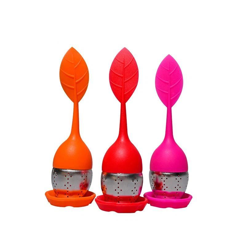 Tea Strainers Tea Infusers Teaware High Temperature Resistance Silicone Filters Scented Tea Tools Cute Leaf Teaware