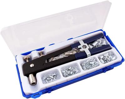 86 Pcs Rivet Nut Tool Kit Hand Riveter Set with M3/M4/M5/M6/M8 Threaded Rivet Nut and Mandrel