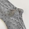 Sweat Absorbent Mid-Tube Socks Curled-edge Women's Socks Soft Polka Dot Socks  Summer