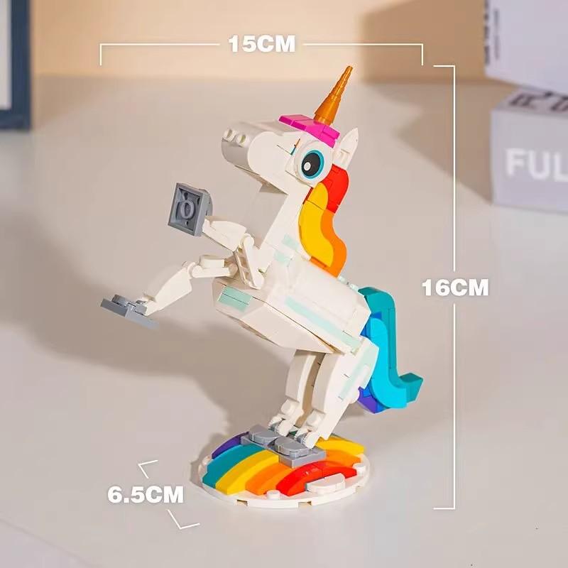 Building Block 3 in 1 Magical Unicorn Toy With LEGO