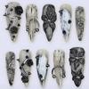Cross-border Long-pointed Goth Style Wearing Nail Piece Cool Dark Rose Steel Ball Nail Piece Patch Wearable Nail Art