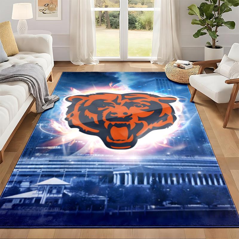 Chicago Bears Carpet Door Mat for Living Room or Bedroom Protective Mat Under Chair Office Decoration Christmas Gift Birthday Present
