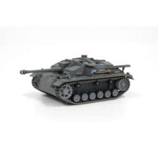 PLATZ Girls Panzer Final Chapter Deformed Assault Gun III Type F Finished Product Hippo Team Figure Finished Product & Pre-painted + 1/35 Pre-painted