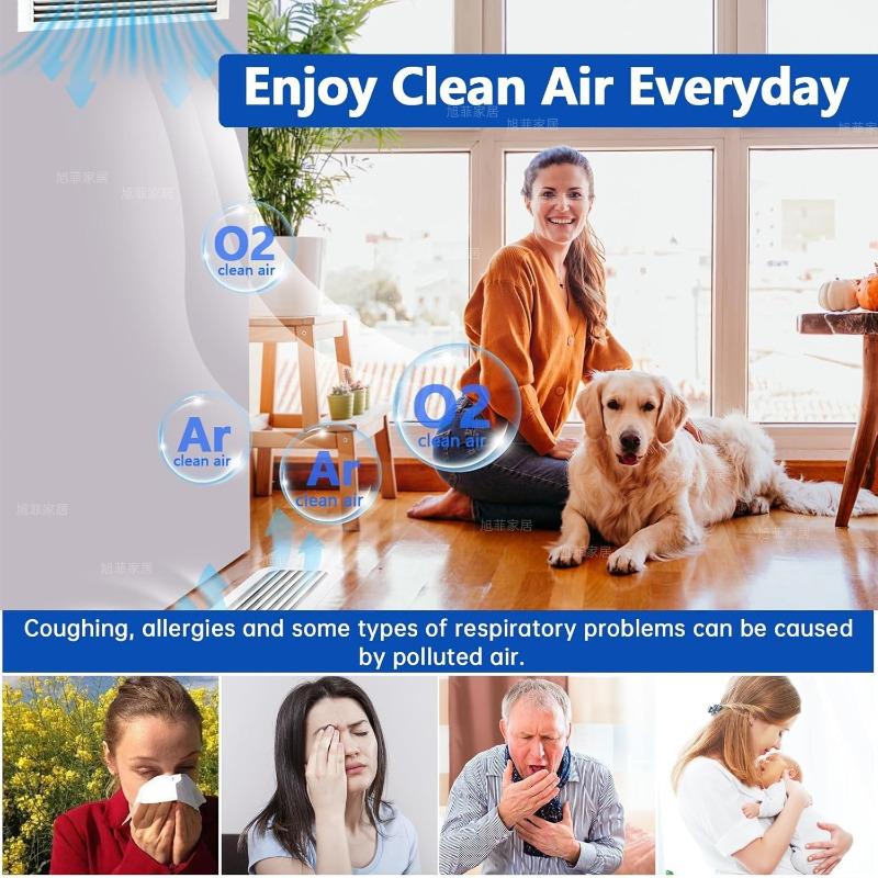 Custom Size Air Vent Filter Cotton, Washable HVAC Air Filter Mesh for Floor, Wall and Ceiling Vents, Blue and White