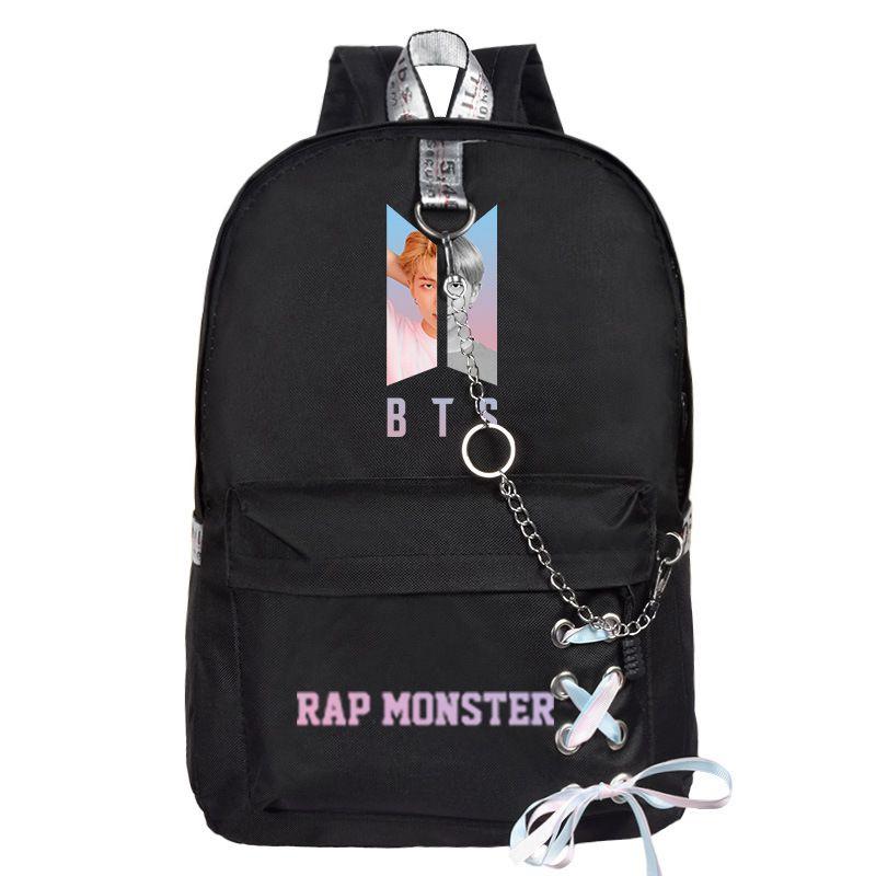 Boys Bts Bangtan Backpack School Bookbag Student Travel Shoulder Bag Rucksack