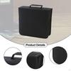 CD Case Holder DVD 256 Capacity Sleeves with Handle Trendy Portable Zipper Closure Bag
