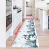 1Pcs Anti Fatigue Kitchen RugsWinter Forest Print Waterproof Non-Slip Thick Cushioned Kitchen Mat Heavy Duty Comfort Standing Mat for Kitchen