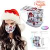 10pc Christmas Print  for  Face Mask Disposable Earloop Mask
