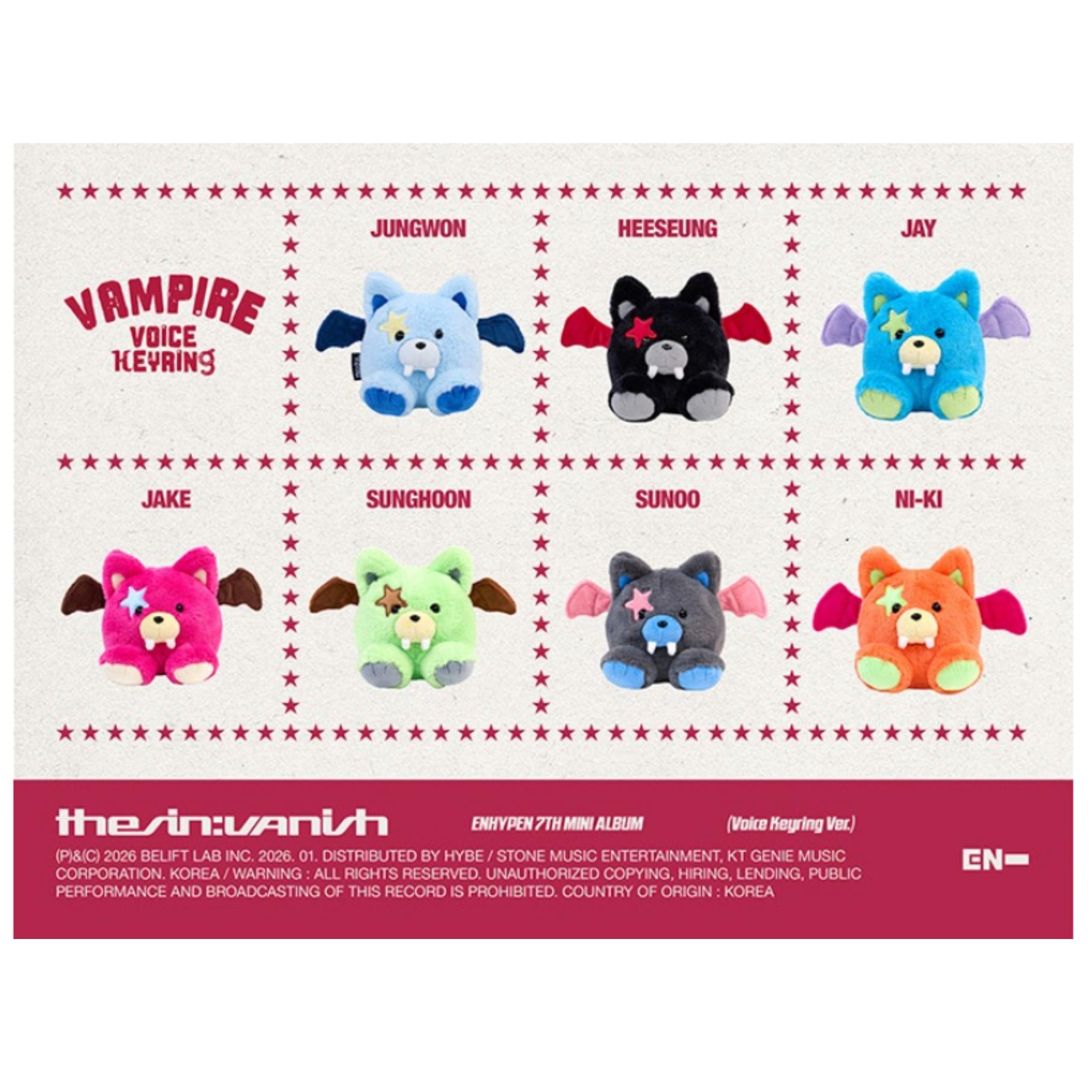 

ENHYPEN [THE SIN] : [VANISH] 7-й міні-альбом (Голосовий брелок вер.) NI-KI