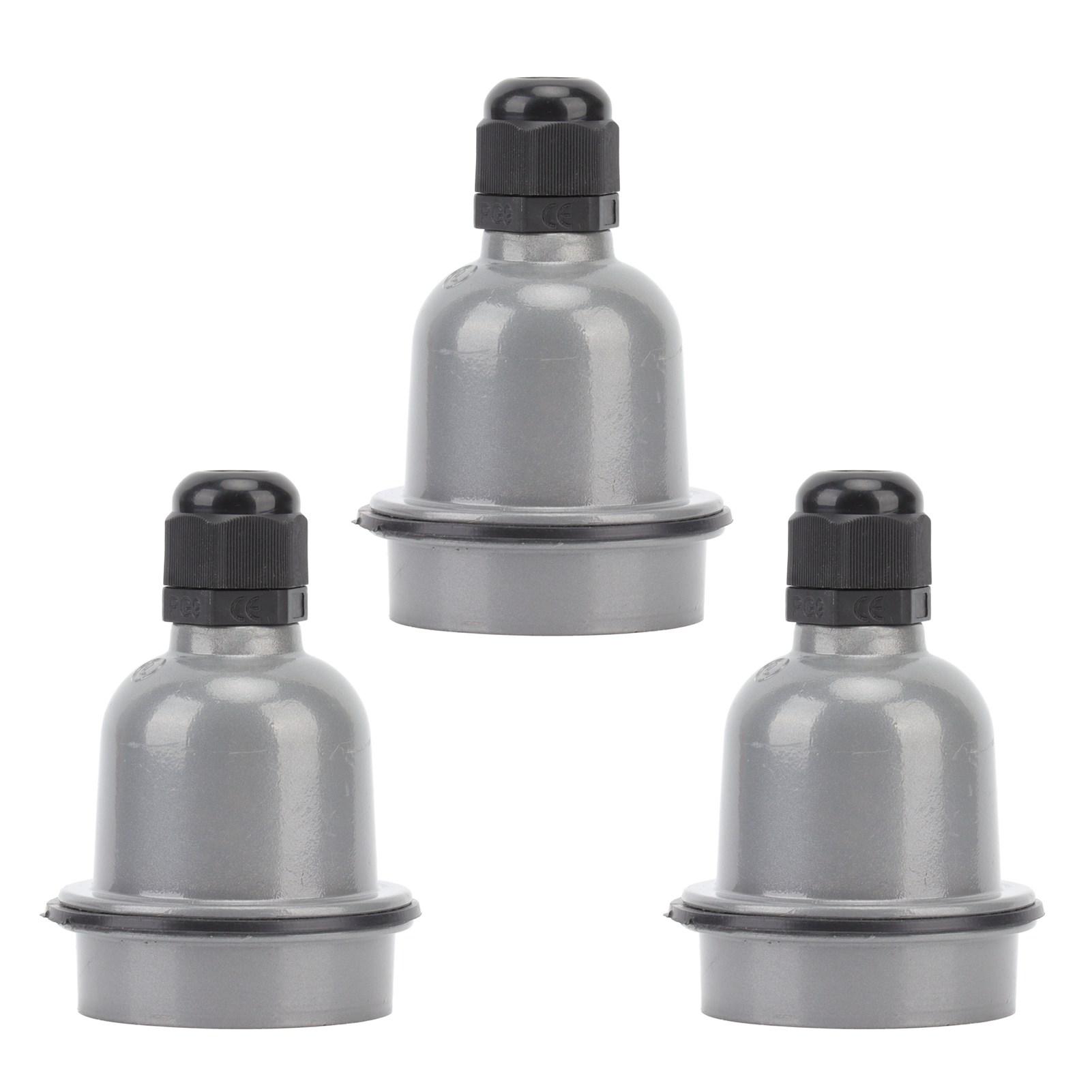 

3 Pcs E27 Lamp Holder Waterproof Good Heat Insulation Anti Melting Ceramic E27 Light Socket
