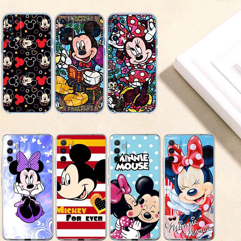 Mickey Minnie Mouse Transparent Phone Case for Motorola Moto G10 G20 G30 G31 G32 G34 G35 G41 G42 G50 G51 G52 G55 G60 G60S