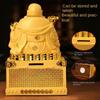 Maitreya Buddha Golden Statue Ornament Wealth Attraction Savings Bank Laughing Buddha Wealth Box Living Room  Decoration