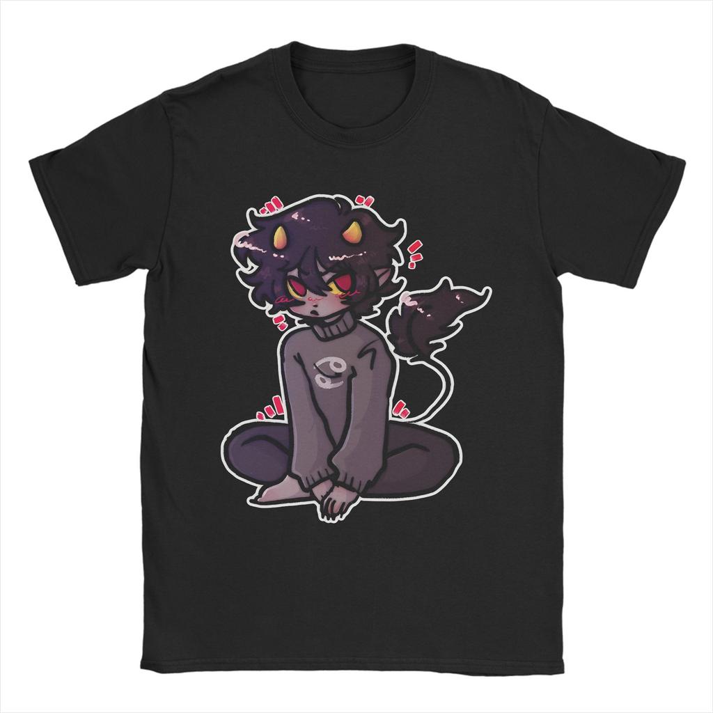 Homestucks Pantskat Karkat T-Shirt Men's Cotton Clothes Printed Fiction MSPA O-neck Short Sleeve