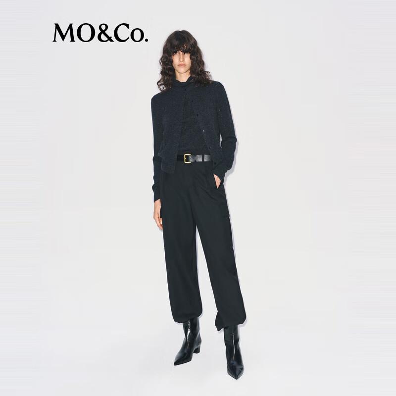 

MO&Co. British Style Wool Blend Straight-Leg Trousers S