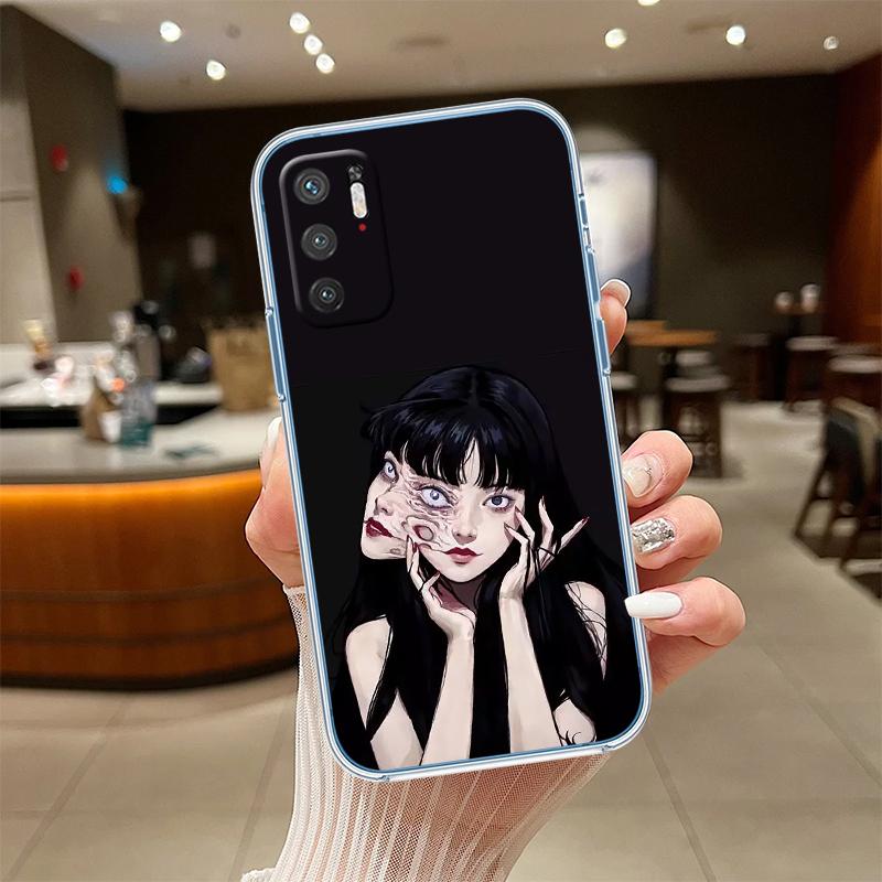 NH35 Junji Ito Tomie Transparent Phone Case for Motorola Moto Edge 20 30 40 50 S30 Fusion Ultra Pro Neo Lite + G200 G23