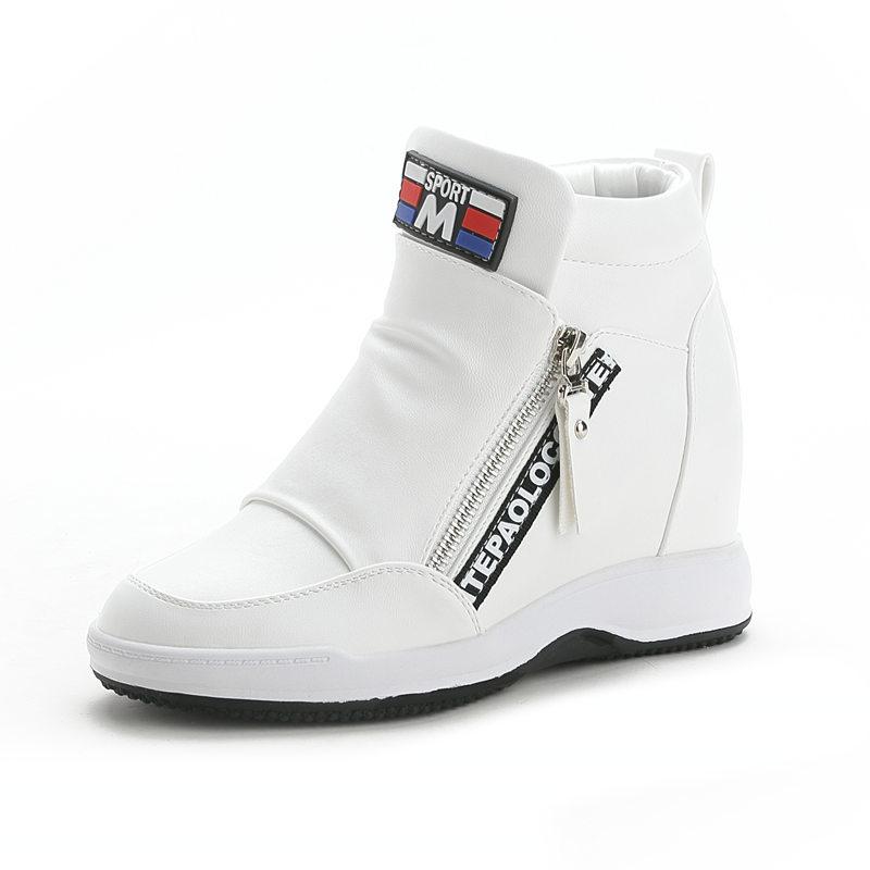 Creștere înălțime interioară pantofi de damă primăvară și vară pantofi sport pantofi casual versatili de damă pantofi cu toc wedge pantofi simpli