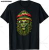Jamajka Rasta Lev Vtipná Grafická Trička Bavlna Unisex Krátký Rukáv Ležérní Tričko Top Harajuku Streetwear Letní Unisex Oblečení