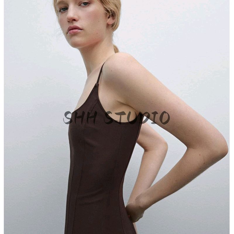 Spring New Women's Clothing American Style Casual Silm Comfortable Cotton Camisole Long Dress 6652583