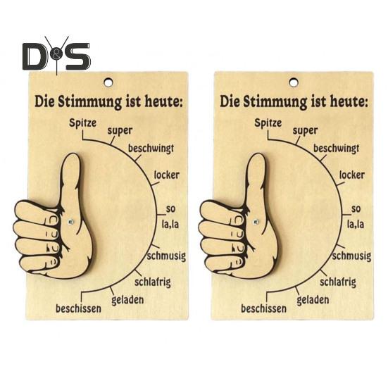 

1 шт./2 шт./3 шт. деревянные барометры настроения настенный декоративный знак отражения настроения простой в использовании индикатор эмоций для домашнего офиса декор использование 2pcs