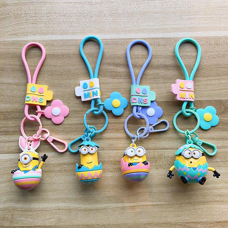 Entzückender Minion Cartoon Auto Schlüsselanhänger Rucksackanhänger Niedliches Geschenk Großhandel