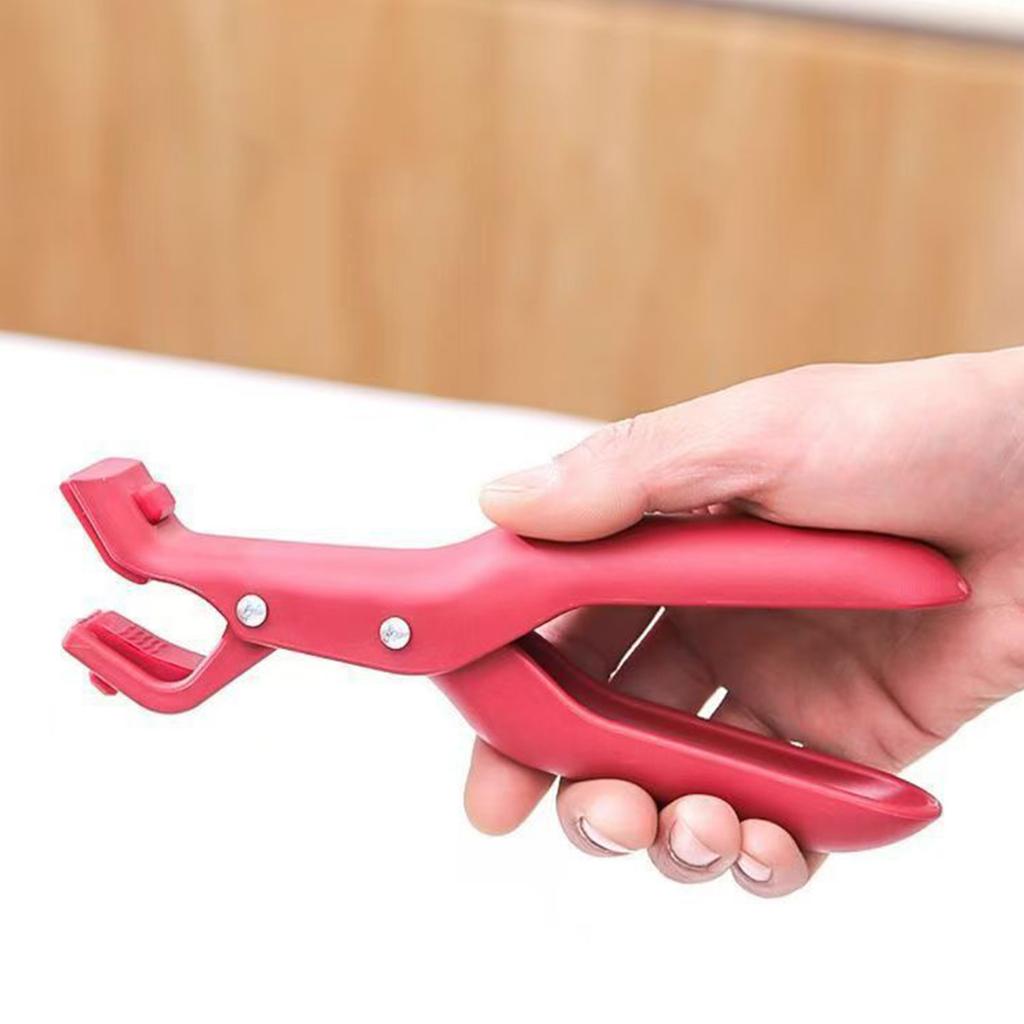Multifunction Kitchen Tongs ABS Silicones Design Heat Resistant Hot Plates Gripper Clamp For Bowls Pan Safe Handling
