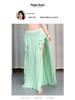 New Style Belly Dance Practice Skirt - Beginner Slimming Slit Long Skirt for Women