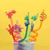 Drinking Decor Party Supplies Dino Theme Cartoon Pattern Straws-Plastic Dinosaur Reusable Straws