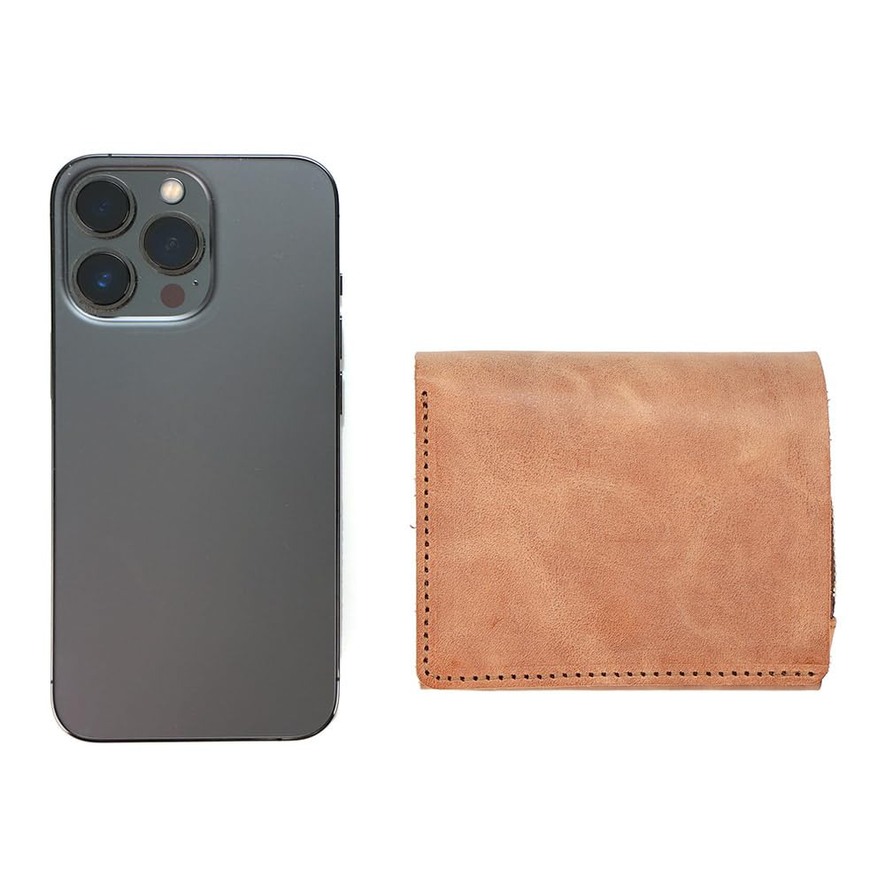 AGILITY affa "Moitier" Zweifach-Portemonnaie mit Lasche, Vertikaler L-Reißverschluss, Kompakt, Klein, Echtes Leder, für Damen und Herren