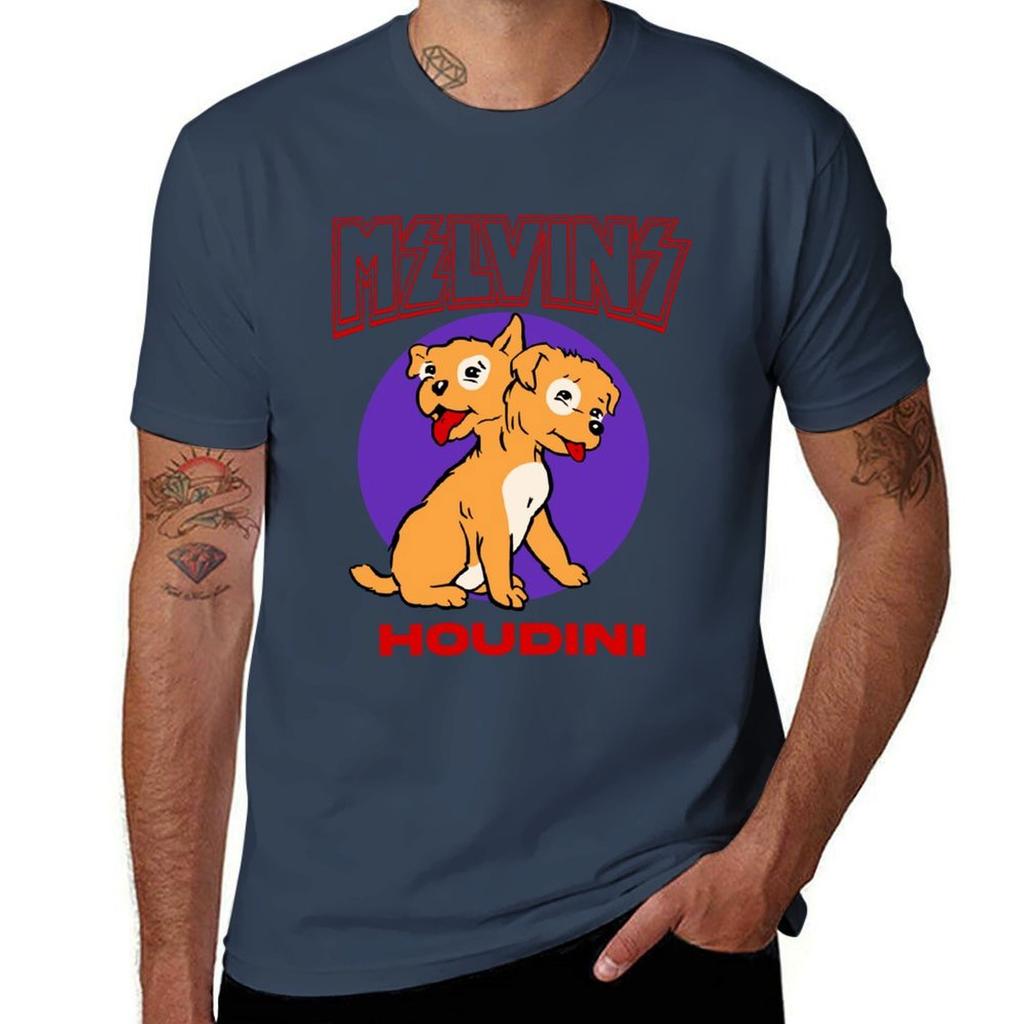 Melvins Houdini Twoheaded Puppy Tshirt Large Size Breathable Tee Tshirt