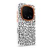 Plain Leather Painted Graffiti Phone Case for Honor Magic 8 RSR Huawei Magic8 Pro Air Magnetic Suction Shockproof Edge Cover