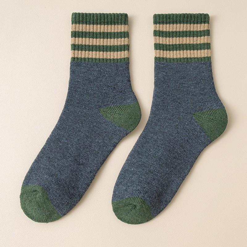 Autumn Winter Thicken Terry Mid-tube Socks Women's Warm Comfortable Unisex Couple Socks Breathable Home Sleeping Floor Socks