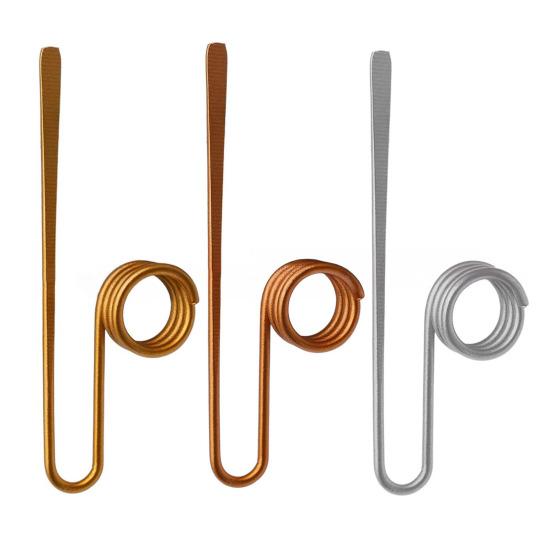 1/2/3Pcs Copper Book Holder Ring Heavy Duty Metal Book Clip Bookmark Ring Lightweight Spiral Wire Book Marker Ring Reading Accessories Book Gifts