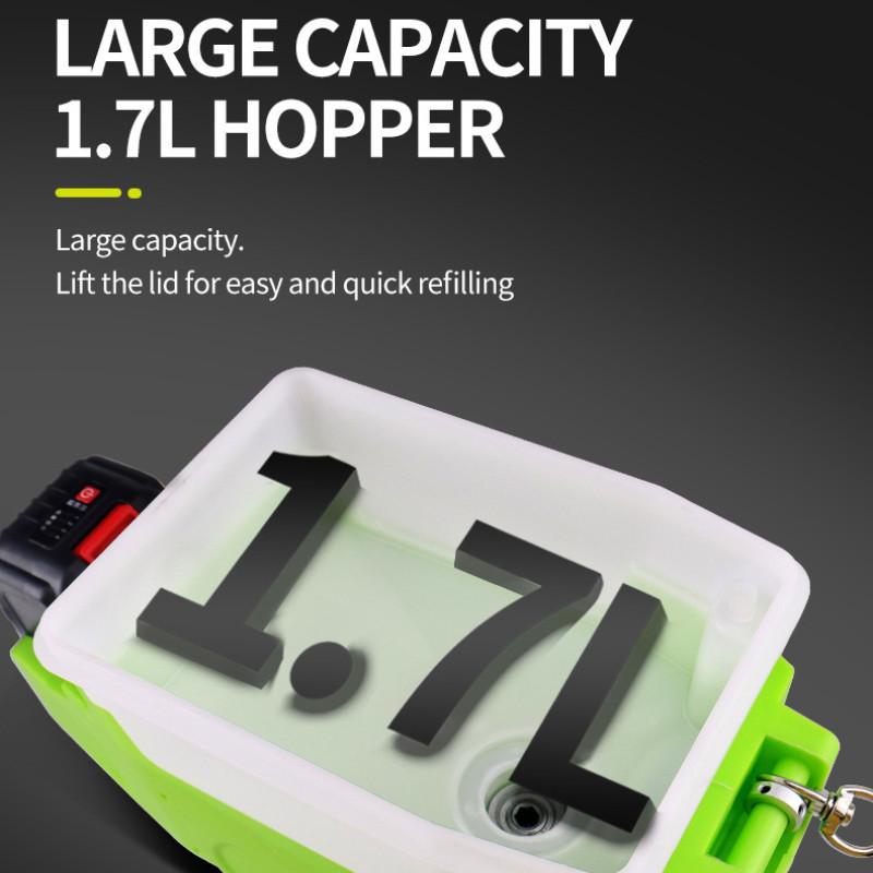 1.7L Backpack Type Handheld  Spraying Machine Portable Lithium Battery Wall Repair Machine High Pressure Airless Spray Painting Equipment