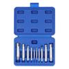 10Pcs Tap Extractor High Speed Steel Broken Head Screw Remover Set Kit With Storage Box