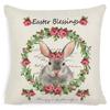 Pillowcase Easter Pillowcase Cartoon Truck Garland Rabbit Egg Animal Plaid