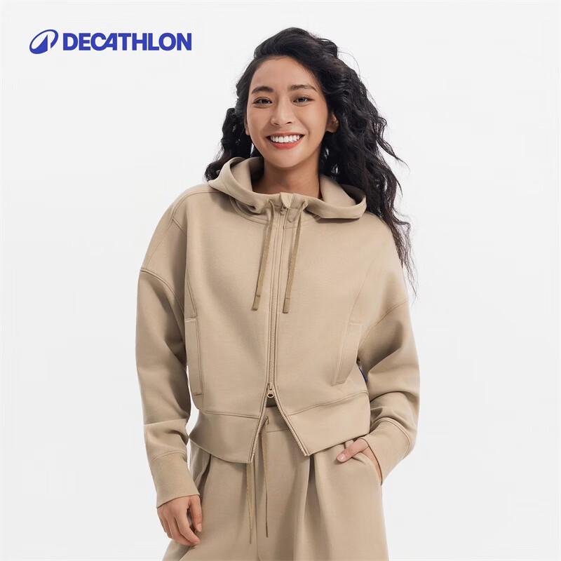 Женская короткая спортивная ветровка с капюшоном Decathlon SPW M
